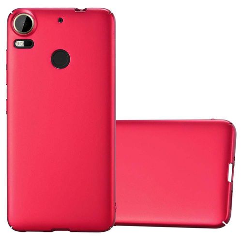 Cadorabo Housse Compatible Avec Htc Desire 10 Pro En Metallic Rouge - Hard Case Étui De Protection D'aspect Métallique Contre Les Rayures Et Les Chocs
