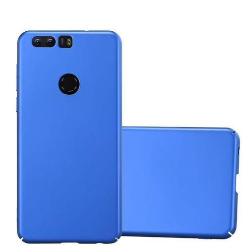 Coque Pour Honor 8 / 8 Premium En Metallic Bleu Hard Case Housse De Protection Étui D'aspect Métallique Contre Les Rayures Et Les Chocs