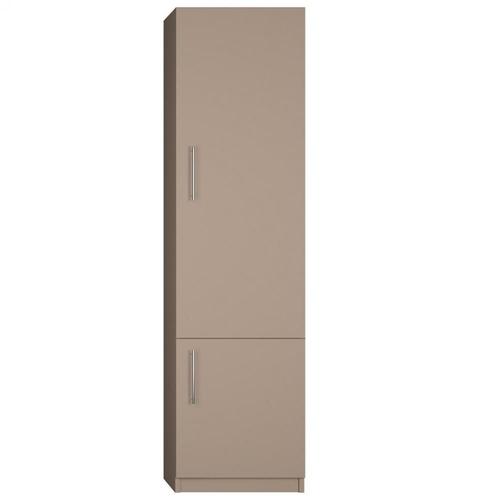 Armoire De Rangement 2 Portes Coloris Taupe Mat Largeur 50 Cm