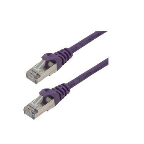 MCL FCC6BM-0.5M/VI 0.5m Cat6 F/UTP (FTP) Violet câble de réseau