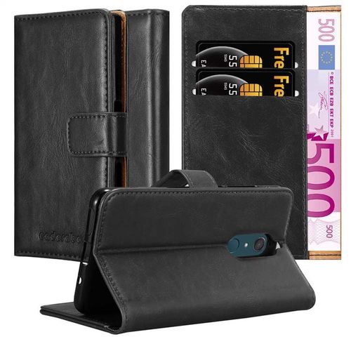 Cadorabo Housse Compatible Avec Wiko View Xl En Noir De Jais - Étui De Protection Avec Fermeture Magnétique, Fonction De Support Et Compartiment Pour Carte