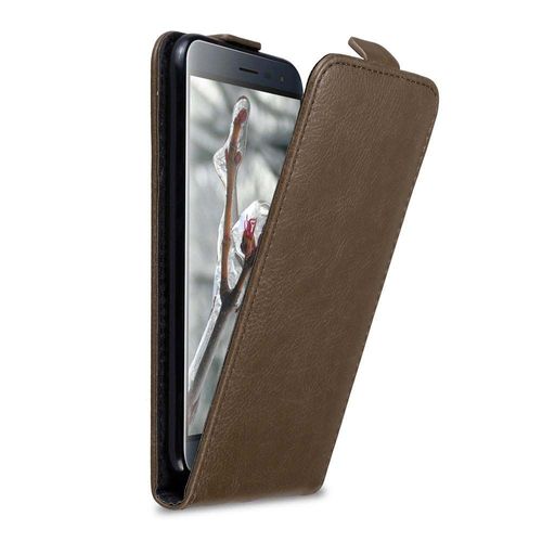 Cadorabo Housse Compatible Avec Asus Zenfone 3 (5.2 Zoll) En Marron Café - Étui De Protection Au Design Flip Avec Fermeture Magnétique