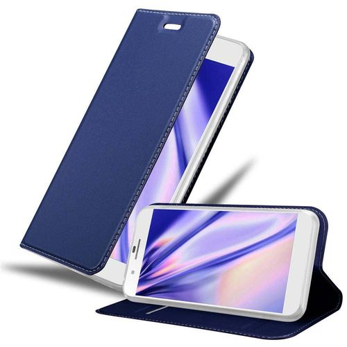 Cadorabo Housse Compatible Avec Honor 6 Plus En Classy Bleu Foncé - Étui De Protection Avec Fermeture Magnétique, Fonction De Support Et Compartiment Pour Carte