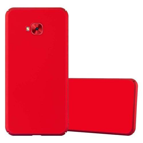 Cadorabo Housse Compatible Avec Asus Zenfone 4 Selfie Pro En Metallic Rouge - Hard Case Étui De Protection D'aspect Métallique Contre Les Rayures Et Les Chocs