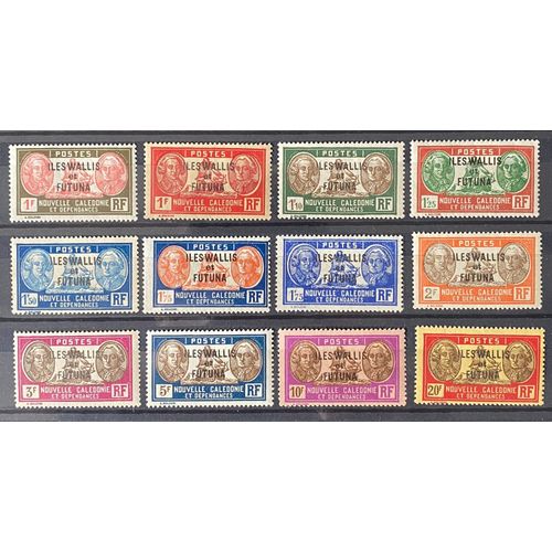 Lot De 12 Timbres Neufs* Iles Wallis Et Futuna 1927 /1928 Y&t N° 58 À 65