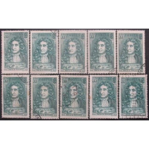 France N°397 X 10 Oblitéré