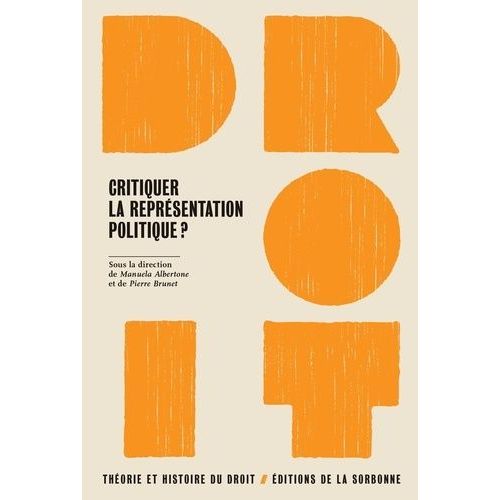 Critiquer La Représentation Politique ?