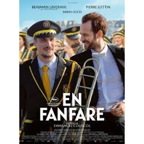 En Fanfare De Emmanuel Courcol Avec Benjamin Lavernhe, Pierre Lottin... - Affiche Originale De Film Format 120 X 160 Cm