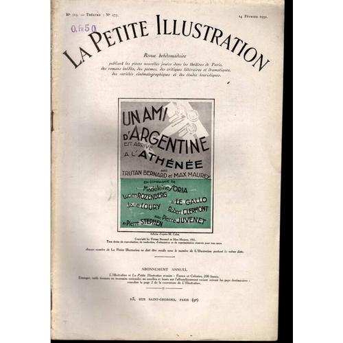 14 Fevrier 1931 : Un Ami D'argentine