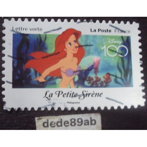 France Timbre 2022 . La Petite Sirène . Disney 100 Ans D'histoires À Partager . Oblitéré