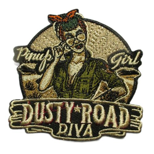 Patch Dusty Road Diva Pin Up Girl 7.5x7.5 Cm Ecusson Thermocollant