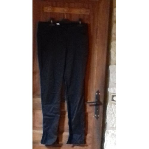 Pantalon Camaieu Noir Satiné T42
