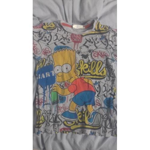 T-Shirt The Simpsons Coton 6 Ans Multicolore