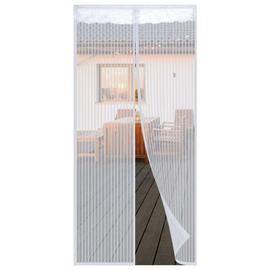 Aimantée Anti moustique 90 x 175 cm, Rideau de Moustiquaire Aimant avec  Bande, Puissants Aimants pour Salon Cuisine Baie Vitree, Blanc