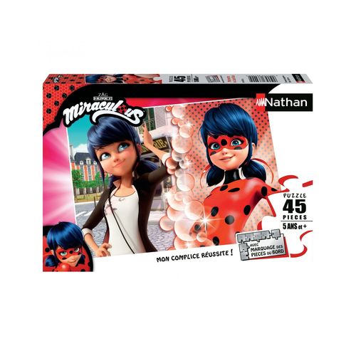 Puzzle N Nathan Puzzle 45 P - Marinette Vs Lady Bug / Miraculous