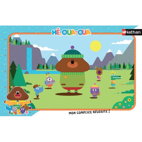 Puzzle N Nathan Puzzle Cadre 15 P - Oua Oua À La Montagne / Hé, Oua-Oua