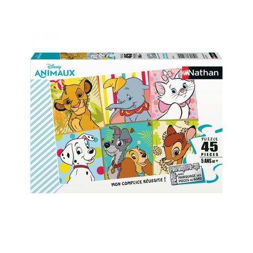 Puzzle N Nathan Puzzle 45 P - Mes Animaux Disney Préférés / Disney Animals