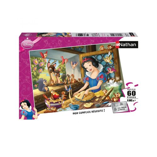 Puzzle N Nathan Puzzle 60 P - Blanche-Neige Fait De La Pâtisserie / Disney