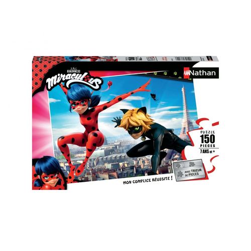 Puzzle N Nathan Puzzle 150 P - Ladybug Et Chat Noir / Miraculous