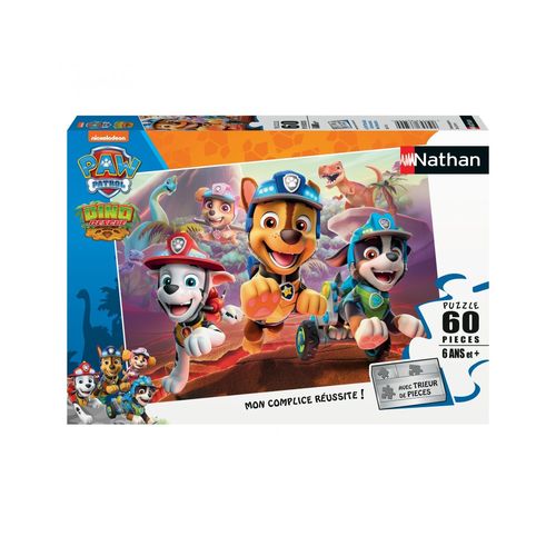 Puzzle N Nathan Puzzle 60 P - La Patpatrouille À La Rescousse Des Dinosaures