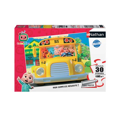 Puzzle N Nathan Puzzle 30 P - Dans Le Bus De Cocomelon / Cocomelon