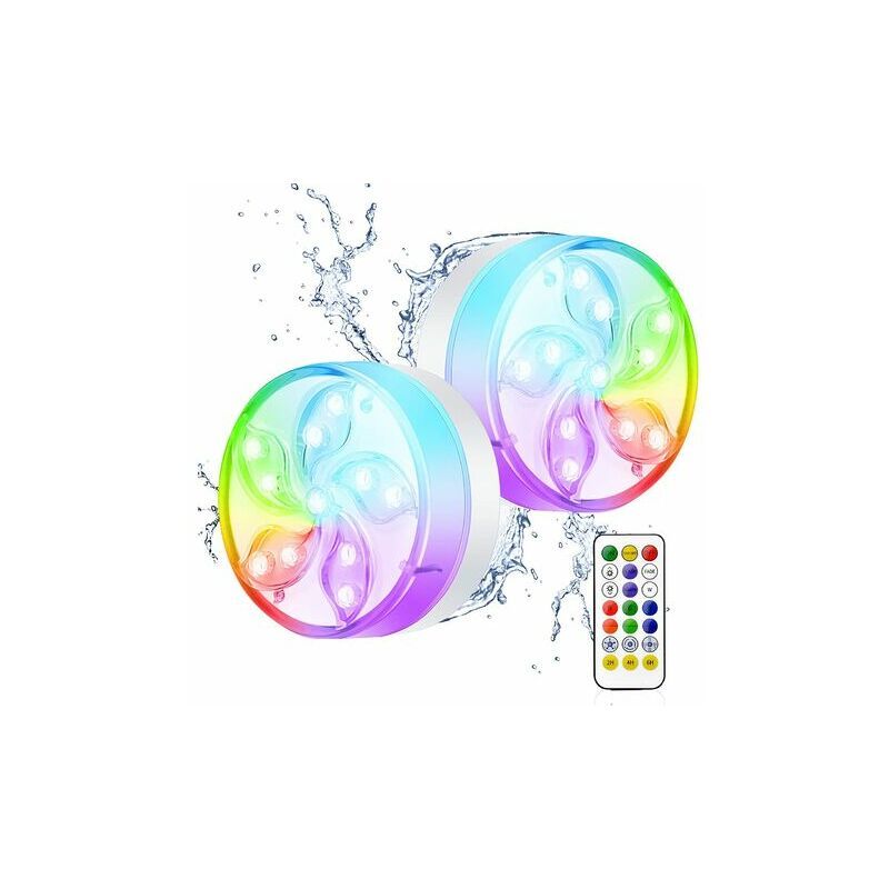 Lumire De Piscine Ip68 tanche Rvb Multicolore Baignoire Lu...
