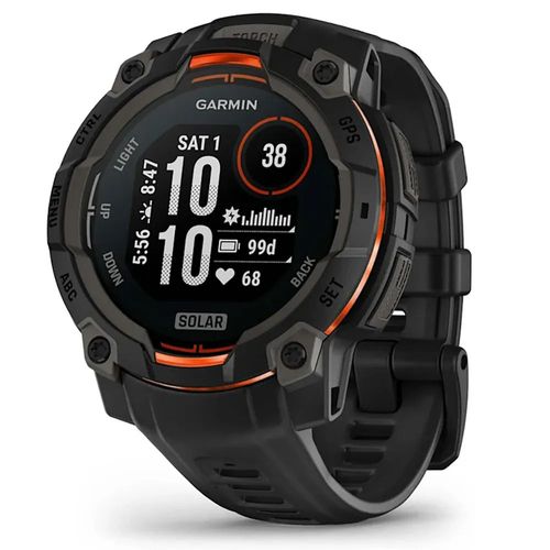 Garmin Instinct 3 - 45 Mm, Solar - Noir Avec Bracelet En Silicone Noir