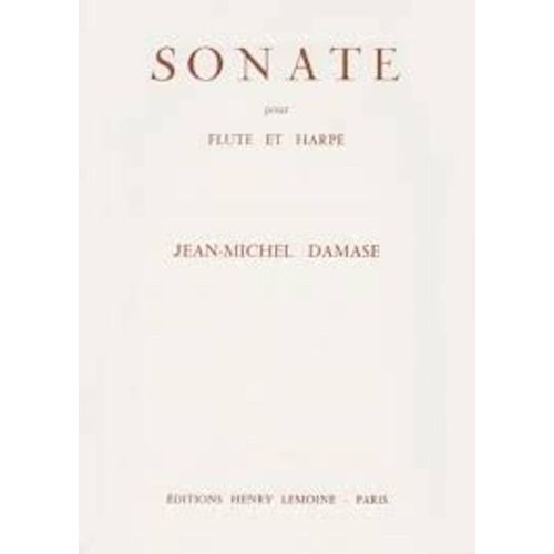 Damase Sonate Pour Flute Et Harpe Lemoine