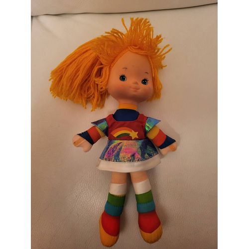Mattel Poupée Cheveux Roux Rainbow Brite En Polyester - Dessin Animé Blondine Au Parc De L'arc En Ciel Année 1983