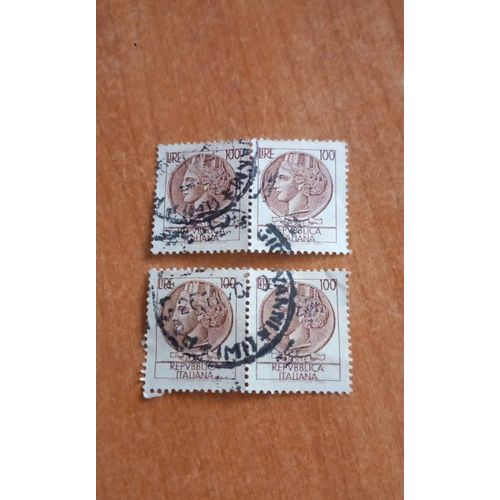 Timbres Très Rare . Serie ? Italia Turrita? Ou ? Siracusana?De La République Italienne Année 1950