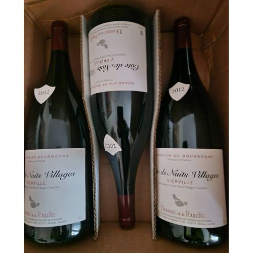 Carton De 3 Magnums De Cote De Nuits Village Vierville Domaine De La Poulette 2012