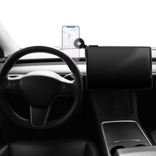 Support Pour Téléphone Mobile Tnb Support Aimante Pour Ordinateur De Bord Tesla - Noir