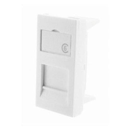 Gigamedia Façade 1port 225x45 blanc - GGM PL225D