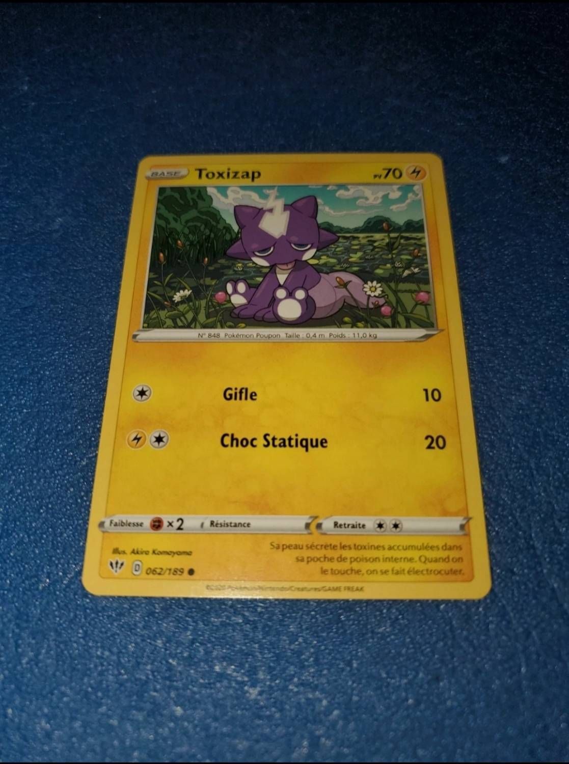 Toxizap 062 189 Carte Card Pokemon Pokémon