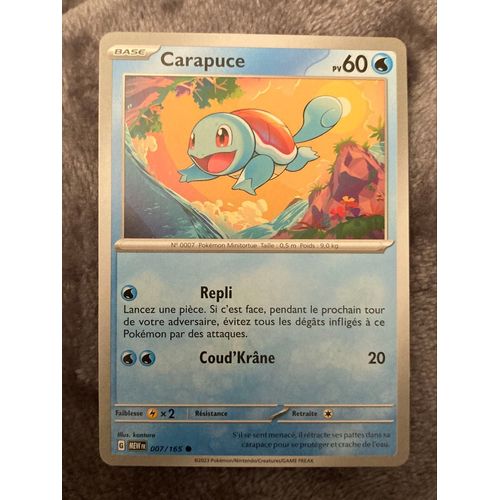 (388) Carapuce 7/165 Pokemon 