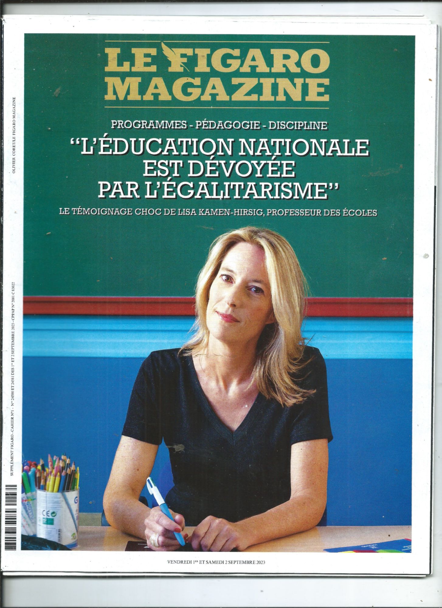 Le Figaro Magazine 01/09/2023 Igor Guirkine, Bruno De Cessole, Lisa Kamen-Hirsig, Jean-Marc Gonin, Pascal Maitre, Benoît Saint-Denis, Sébastien Daucé, Nathan Ambrosioni, Gautier Battistella