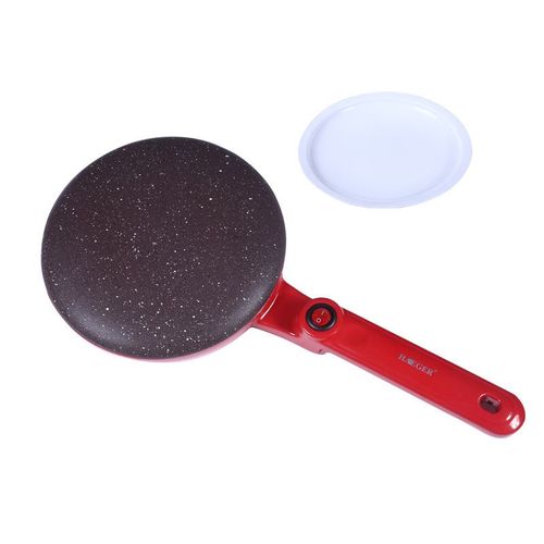 Crêpière électrique avec mise hors tension automatique, fabrication de crêpes portable, interrupteur marche/arrêt, revêtement antiadhésif et contrôle automatique de la température, facile à utiliser pour les crêpes, blintz, chapati