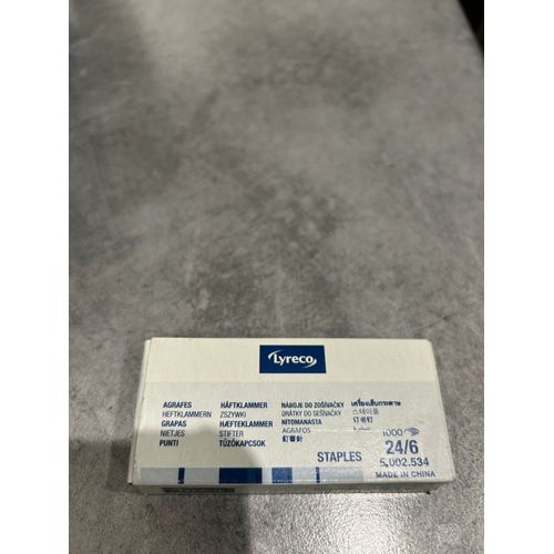 Agrafes Lyreco 24/6 Boite De 1000