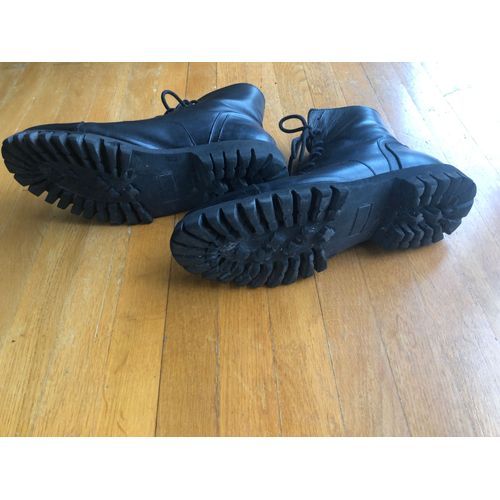Boots Homme Taille 43 Bottines Montantes À Lacets Noires Selected Homme