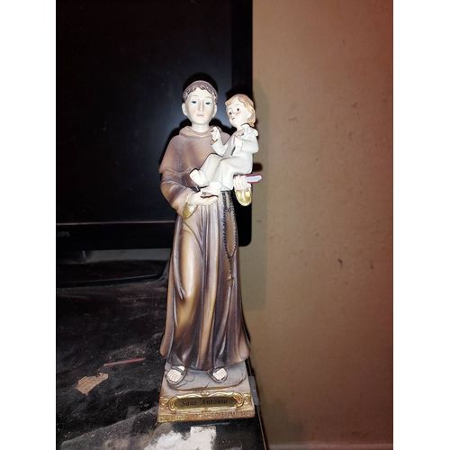 Statuette Saint Antoine De Padoue Environ 25 Cm