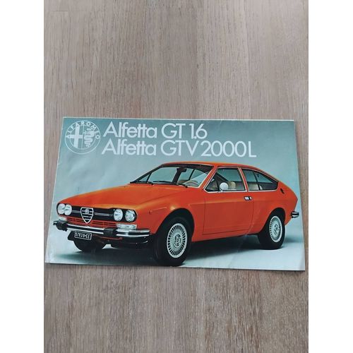 Brochure Alfetta Gtv Alfa Romeo