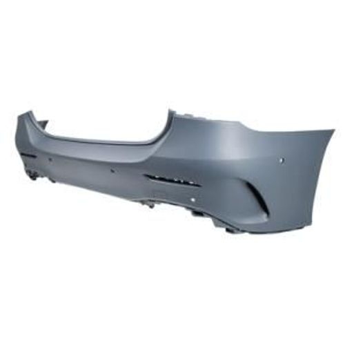 Pare Chocs Arrière Pour Mercedes Classe A Amg/Amg Line, Depuis 2018 (W177), Avec Cache Crochet, Trous Radar Et Park Assist + Supports, 4 Portes, Neuf À Peindre