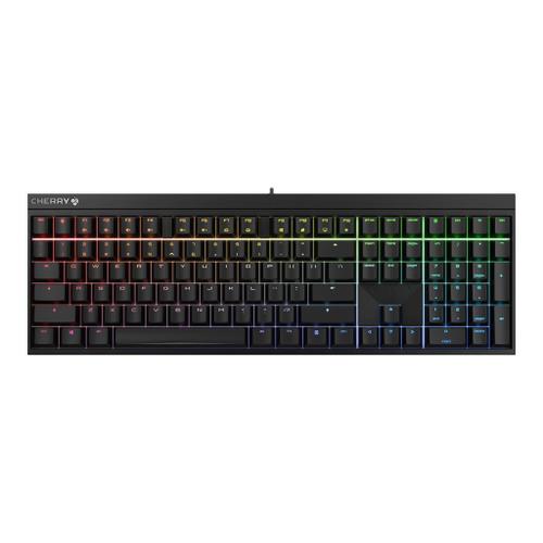 CHERRY MX 2.0S - Clavier - backlit - USB - AZERTY - Français - commutateur : CHERRY MX Red - noir