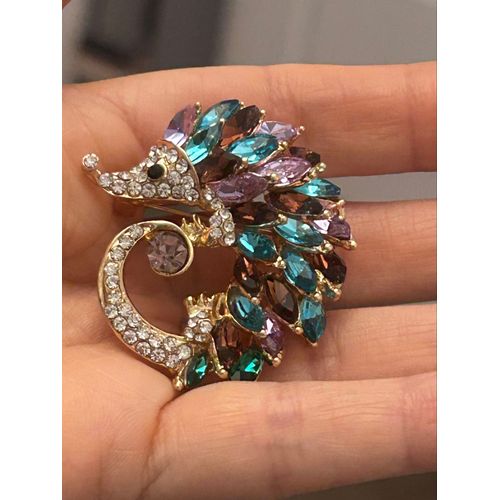 Broche, Hérisson, Cristaux, Scintillants 