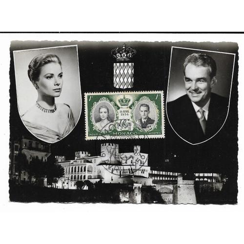 Carte Postale Grace De Monaco Et Prince Rainier Iii - 1956