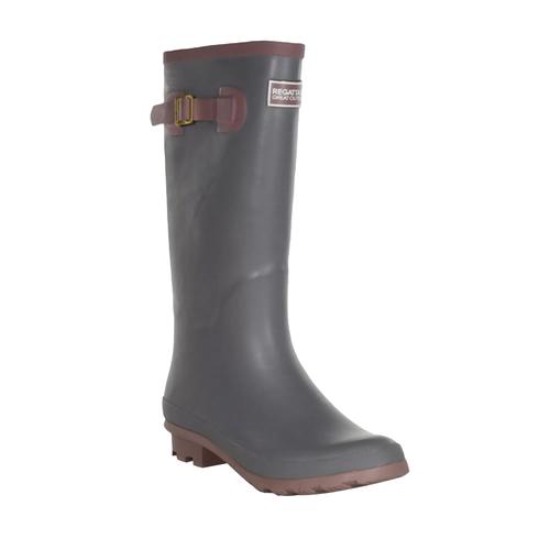 Regatta - Bottes De Pluie Fairweather - Femme - 41 Fr - Gris Orage / Vieux Lilas