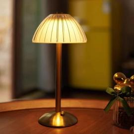 Lampe de bureau en métal et verre - Hauteur 47cm