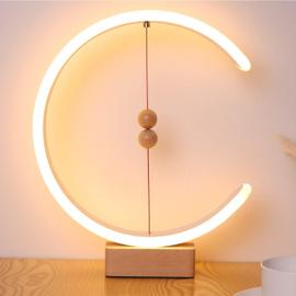 Lampe de nuit LED créative avec cadeau de lampe de chevet en bois