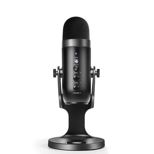 Microphone de podcast pour téléphone/tablette/PS4, microphone USB
