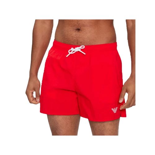 Maillot De Bain Emporio Armani Eagle Ga Homme Rouge